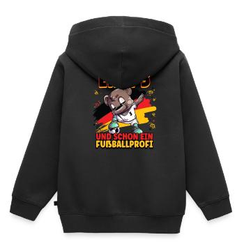 5. Geburtstag Fußballprofi Fußball Kinder - Kinder Premium Organic Hoodie - Schwarz - Hinten - AI Model Kid Male (0cm)