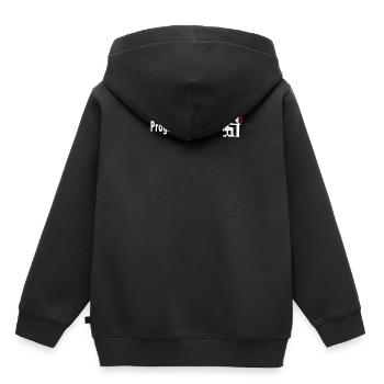 UNIQUE PROGRAMMER HEARTBEAT DESIGN - Kinder Premium Organic Hoodie - Schwarz - Hinten - AI Model Kid Male (0cm)
