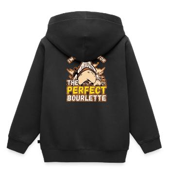Fossil Tooth Collector Design for a Shark Fossil - Kinder Premium Organic Hoodie - Schwarz - Hinten - AI Model Kid Male (0cm)
