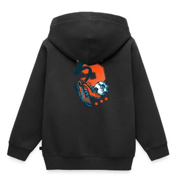5 Years Soccer 5 Birthday Boy - Kids Premium Organic Hoodie - black - Back - AI Model Kid Male (0cm)