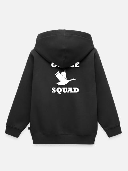 Goose Squad Nette Gänse Wildvögel - Kinder Premium Organic Hoodie - Schwarz