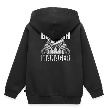 Branch Manager Branches Branches Forester Forester - Kids Premium Organic Hoodie - black - Back - AI Model Kid Male (0cm)