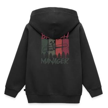 Branch Manager Branches Branches Forester Forester - Kids Premium Organic Hoodie - black - Back - AI Model Kid Male (0cm)