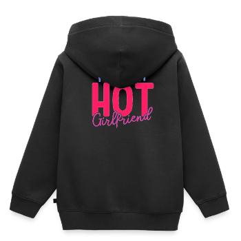 J’aime ma petite amie sexy - Sweat Premium à capuche enfant bio - noir - Dos - AI Model Kid Male (0cm)