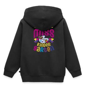 Miss Kindergarten First Day Pre School - Kids Premium Organic Hoodie - black - Back - AI Model Kid Male (0cm)