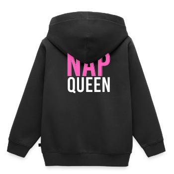 nap queen sleep tired beauty sleep sleepless - Kids Premium Organic Hoodie - black - Back - AI Model Kid Male (0cm)