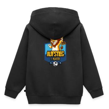 Aufstieg 1. Klasse Einschulung - Kinder Premium Organic Hoodie - Schwarz - Hinten - AI Model Kid Male (0cm)
