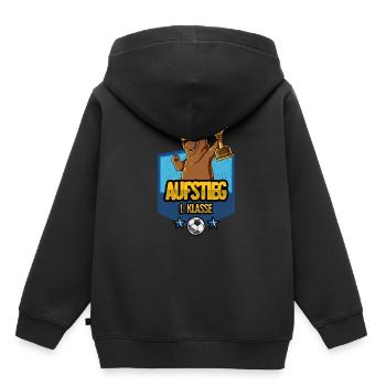 Aufstieg 1. Klasse Einschulung - Kinder Premium Organic Hoodie - Schwarz - Hinten - AI Model Kid Male (0cm)