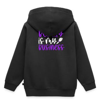 Beauty Is My Business - Kinder Premium Organic Hoodie - Schwarz - Hinten - AI Model Kid Male (0cm)