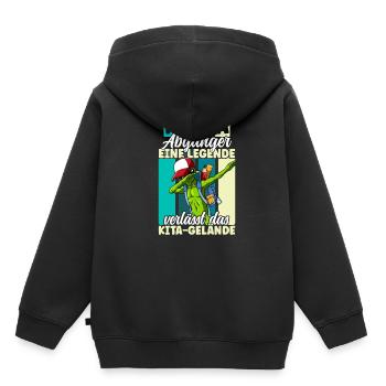 Kita Absolvent Abschied Kindergartenkind Kita - Kinder Premium Organic Hoodie - Schwarz - Hinten - AI Model Kid Male (0cm)