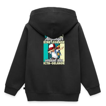 Kita Absolvent Abschied Kindergartenkind Kita - Kinder Premium Organic Hoodie - Schwarz - Hinten - AI Model Kid Male (0cm)
