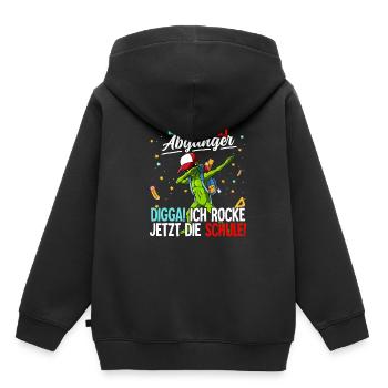 Kita Abgänger - Kinder Premium Organic Hoodie - Schwarz - Hinten - AI Model Kid Male (0cm)