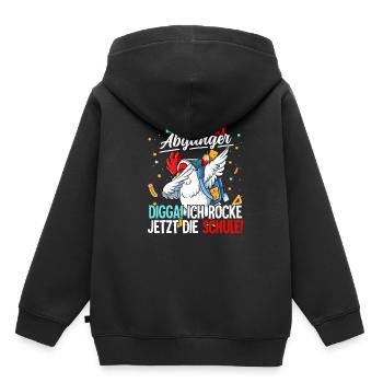 Kita Abgänger - Kinder Premium Organic Hoodie - Schwarz - Hinten - AI Model Kid Male (0cm)