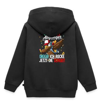 Kita Abgänger - Kinder Premium Organic Hoodie - Schwarz - Hinten - AI Model Kid Male (0cm)