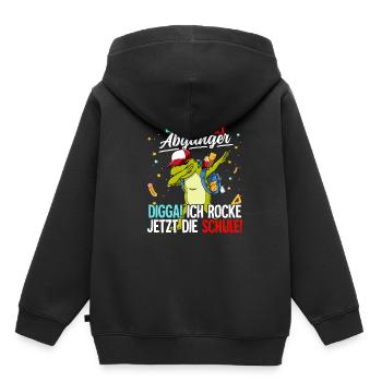 Kita Abgänger - Kinder Premium Organic Hoodie - Schwarz - Hinten - AI Model Kid Male (0cm)