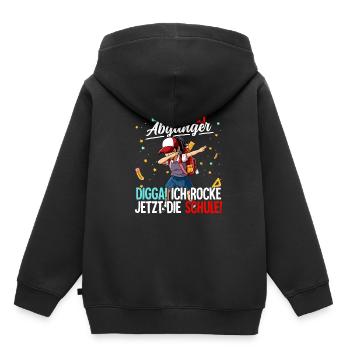 Kita Abgänger - Kinder Premium Organic Hoodie - Schwarz - Hinten - AI Model Kid Male (0cm)