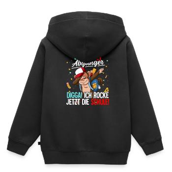 Kita Abgänger - Kinder Premium Organic Hoodie - Schwarz - Hinten - AI Model Kid Male (0cm)