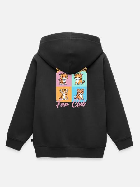 Bengalischer Bengal Tiger - Kinder Premium Organic Hoodie - Schwarz