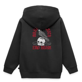 Emoticon Make America Emo Again Emocore Aesthetic - Kinder Premium Organic Hoodie - Schwarz - Hinten - AI Model Kid Male (0cm)