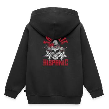 Satanic Hispanic Pentagram Mexican Occult Baphomet - Kinder Premium Organic Hoodie - Schwarz - Hinten - AI Model Kid Male (0cm)