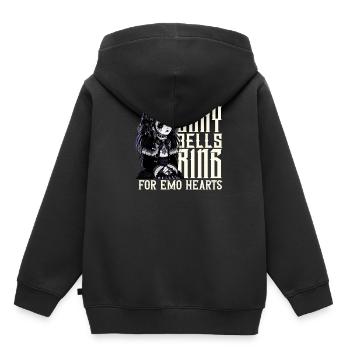 Slay Bells Ring for Emo Hearts Emocore Aesthetic - Kids Premium Organic Hoodie - black - Back - AI Model Kid Male (0cm)