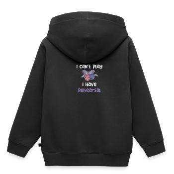 Ich Kann Nicht Spielen, Ich Habe Probe - Kinder Premium Organic Hoodie - Schwarz - Hinten - AI Model Kid Male (0cm)