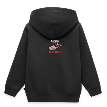 Warnung Technische Woche Bühnenleiter Darsteller - Kinder Premium Organic Hoodie - Schwarz - Hinten - AI Model Kid Male (0cm)