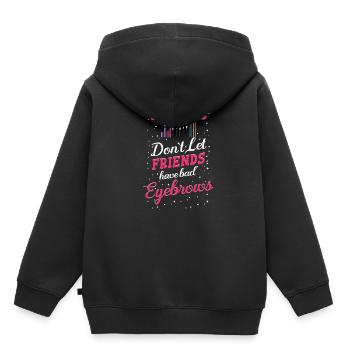 Freunde Lassen Nicht Zu, Dass Freunde Schlechte - Kinder Premium Organic Hoodie - Schwarz - Hinten - AI Model Kid Male (0cm)