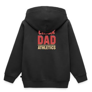 Cheer Dad Leichtathletik Sport Fußball Turnen - Kinder Premium Organic Hoodie - Schwarz - Hinten - AI Model Kid Male (0cm)
