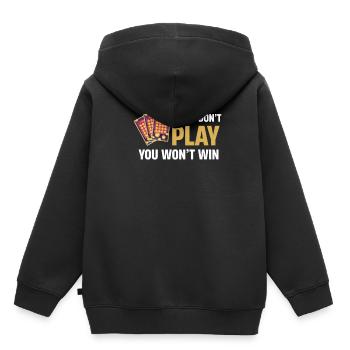 My Retirement Funny Lottery Player - Kids Premium Organic Hoodie - black - Back - AI Model Kid Male (0cm)
