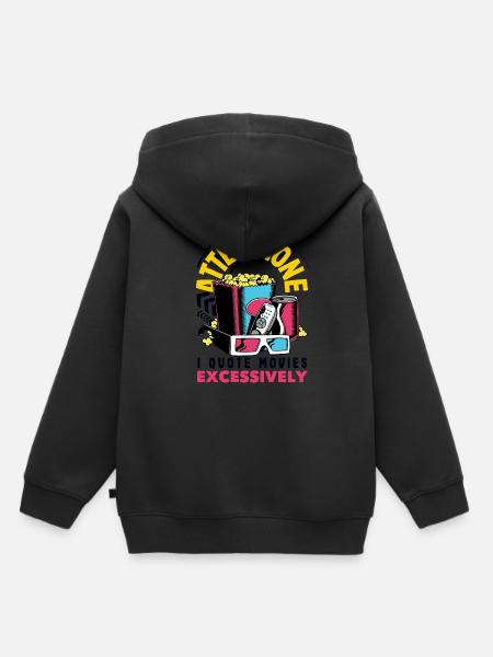 Attenzione Movie Quote - Kinder Premium Organic Hoodie - Schwarz