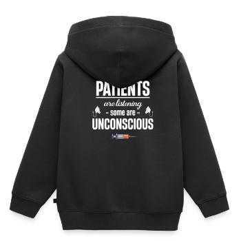 Nicht Alle Patienten Hören Zu, Einige Sind - Kinder Premium Organic Hoodie - Schwarz - Hinten - AI Model Kid Male (0cm)