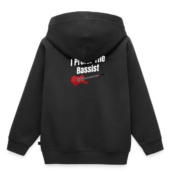 Ich Bevorzuge Den Bassisten, Den Spieler, Den - Kinder Premium Organic Hoodie - Schwarz - Hinten - AI Model Kid Male (0cm)