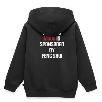 My Good Mood est sponsorisé par Feng Shui - Sweat Premium à capuche enfant bio - noir - Dos - AI Model Kid Male (0cm)