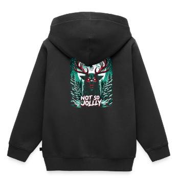 Pas si joyeux Festif Slasher Candy Cane Menace - Sweat Premium à capuche enfant bio - noir - Dos - AI Model Kid Male (0cm)