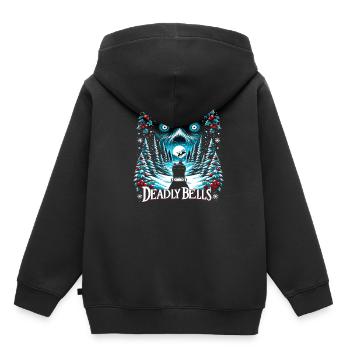 Deadly Bells - Menacing Sleigh Bells Christmas - Kinder Premium Organic Hoodie - Schwarz - Hinten - AI Model Kid Male (0cm)
