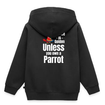 Stille Ist Großartig, Es Sei Denn, Sie Besitzen - Kinder Premium Organic Hoodie - Schwarz - Hinten - AI Model Kid Male (0cm)