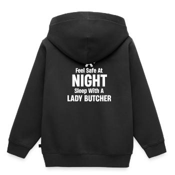 Feel safe Sleep with you at night - Kids Premium Organic Hoodie - black - Back - AI Model Kid Male (0cm)