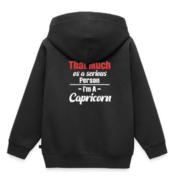 Ich Bin Nicht So Sehr Ein Ernster Mensch, Ich Bin - Kinder Premium Organic Hoodie - Schwarz - Hinten - AI Model Kid Male (0cm)