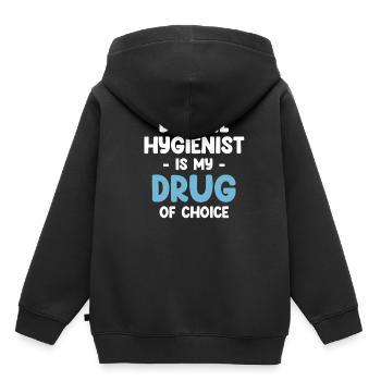 Dentalhygienikerin Ist Mein Medikament Der Wahl - Kinder Premium Organic Hoodie - Schwarz - Hinten - AI Model Kid Male (0cm)