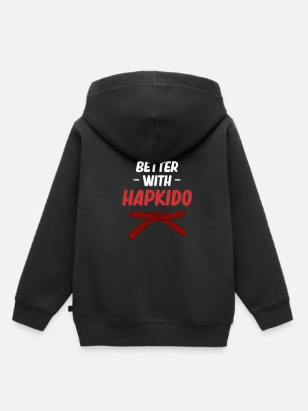 Das Leben Ist Besser Mit Hapkido Boxen Jiujitsu - Kinder Premium Organic Hoodie - Schwarz