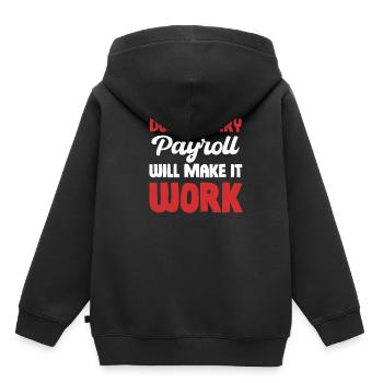 Lohn und Ge Machen Sie Sich Keine Sorgen, Die - Kinder Premium Organic Hoodie - Schwarz - Hinten - AI Model Kid Male (0cm)