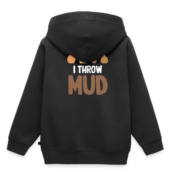 Ich Werfe Schlamm Lustige Keramik Crafty Wheel - Kinder Premium Organic Hoodie - Schwarz - Hinten - AI Model Kid Male (0cm)
