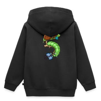 Insectes 5 Anniversaire - Sweat Premium à capuche enfant bio - noir - Dos - AI Model Kid Male (0cm)