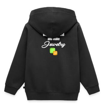 Bleiben Sie Ruhig Und Machen Sie Schmuck Lustig - Kinder Premium Organic Hoodie - Schwarz - Hinten - AI Model Kid Male (0cm)