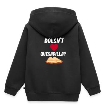 Qui n’aime pas la quesadilla ? Burritos Argentins - Sweat Premium à capuche enfant bio - noir - Dos - AI Model Kid Male (0cm)