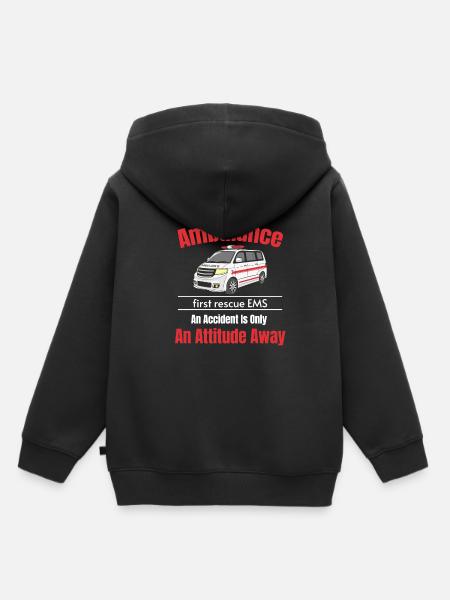 Notfallfahrt Krankenwagenfahrer Emt Praktiker - Kinder Premium Organic Hoodie - Schwarz
