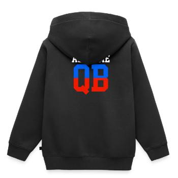Alle Zeiten Qb Lustiger Quarterback Fußball - Kinder Premium Organic Hoodie - Schwarz - Hinten - AI Model Kid Male (0cm)