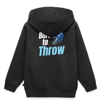Geboren, Um Quarterback Soccer Kickoff Torwart - Kinder Premium Organic Hoodie - Schwarz - Hinten - AI Model Kid Male (0cm)