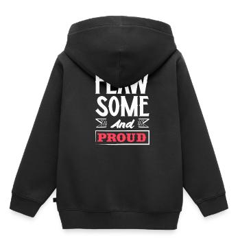 Embrace Your Quirks - Authenticity Is Gorgeous - Kids Premium Organic Hoodie - black - Back - AI Model Kid Male (0cm)